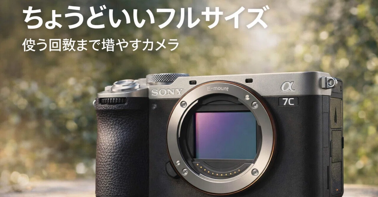 SONY α7C II は買いか。持ち出す回数まで変える“ちょうどいいフル