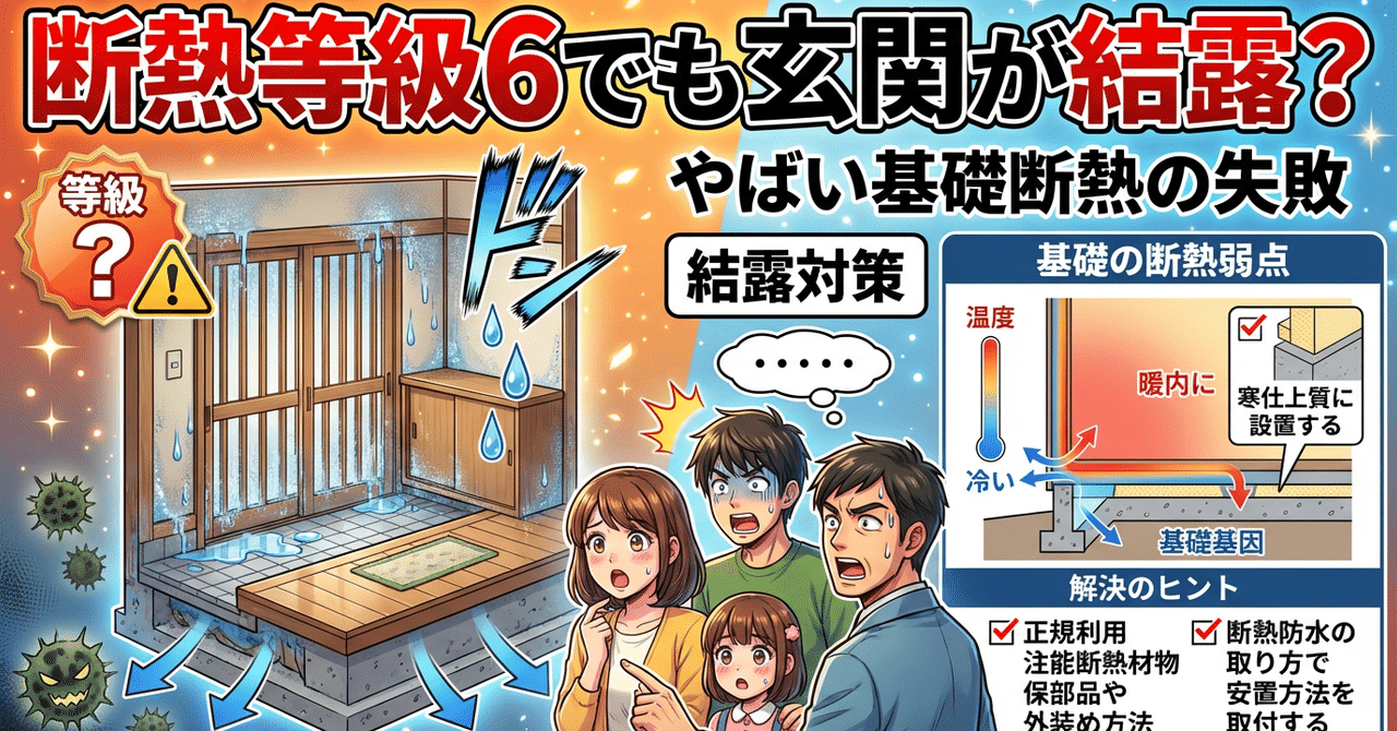 断熱等級6でも玄関が結露
