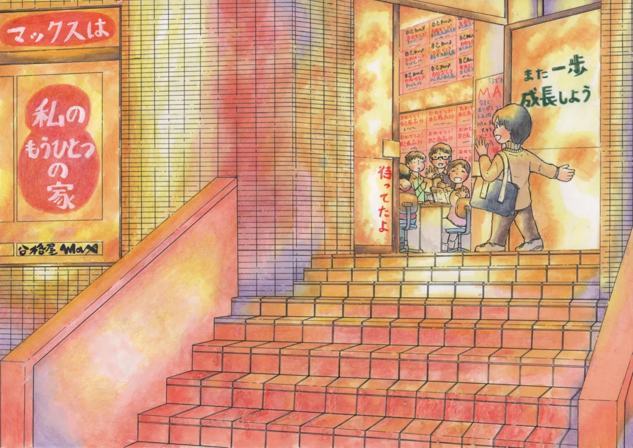 コピックと色鉛筆で光を描く方法｜街並みイラストの着彩｜吉村ナツクサ