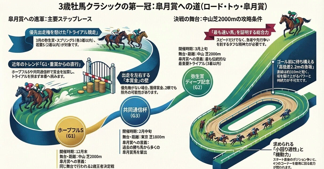 3歳牡馬クラシック競走戦略分析レポート：皐月賞制覇とダービーへの