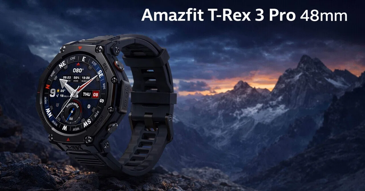 Amazfit T-Rex 3 Pro 48mmは「デカくてゴツい信頼と安心」を腕に巻く 