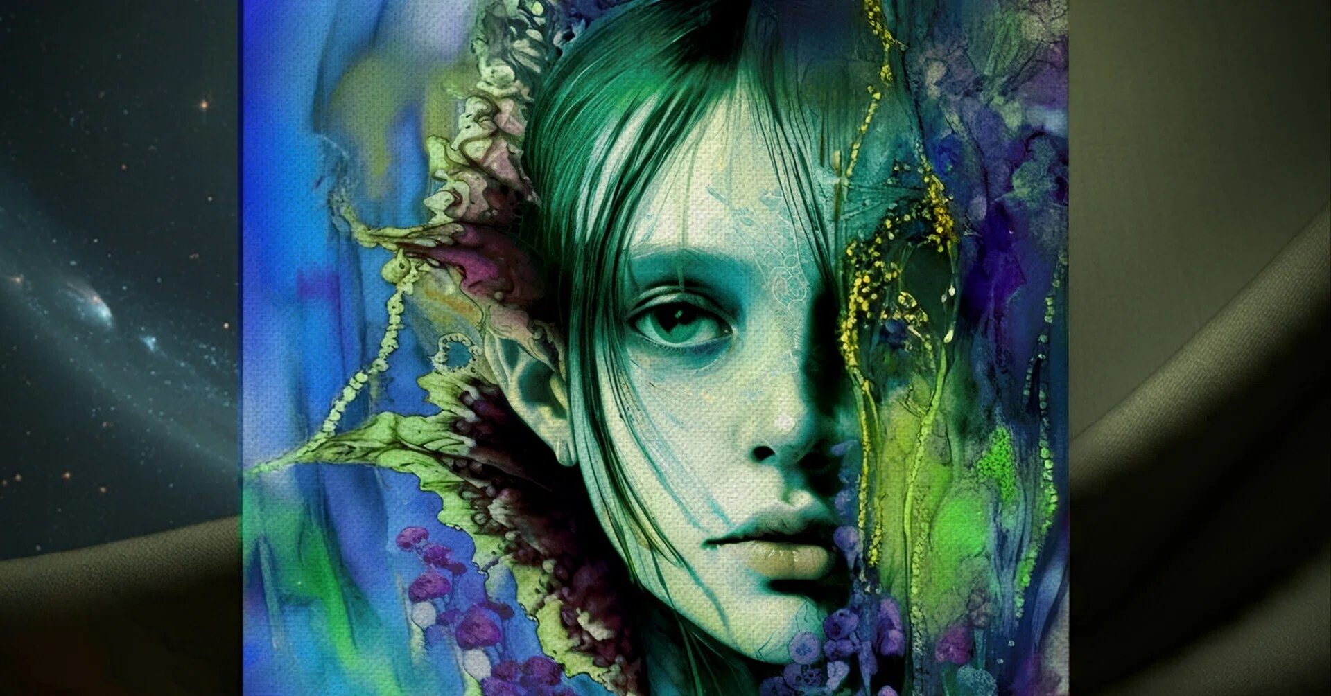 作品紹介】Mystique in Bloom #158: 影の中に咲く青い花 / The Secret
