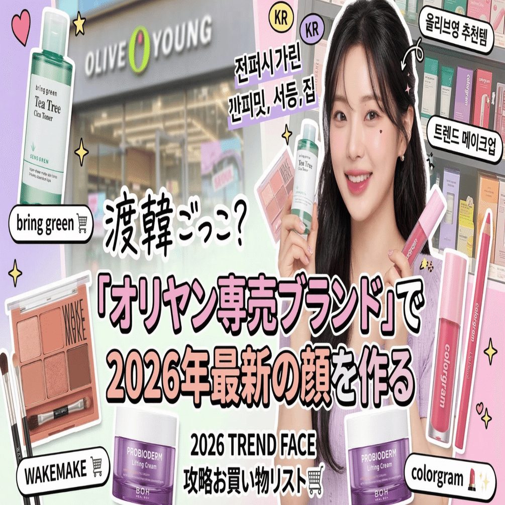 渡韓ごっこ？「オリヤン専売ブランド」で2026年最新の顔を作る