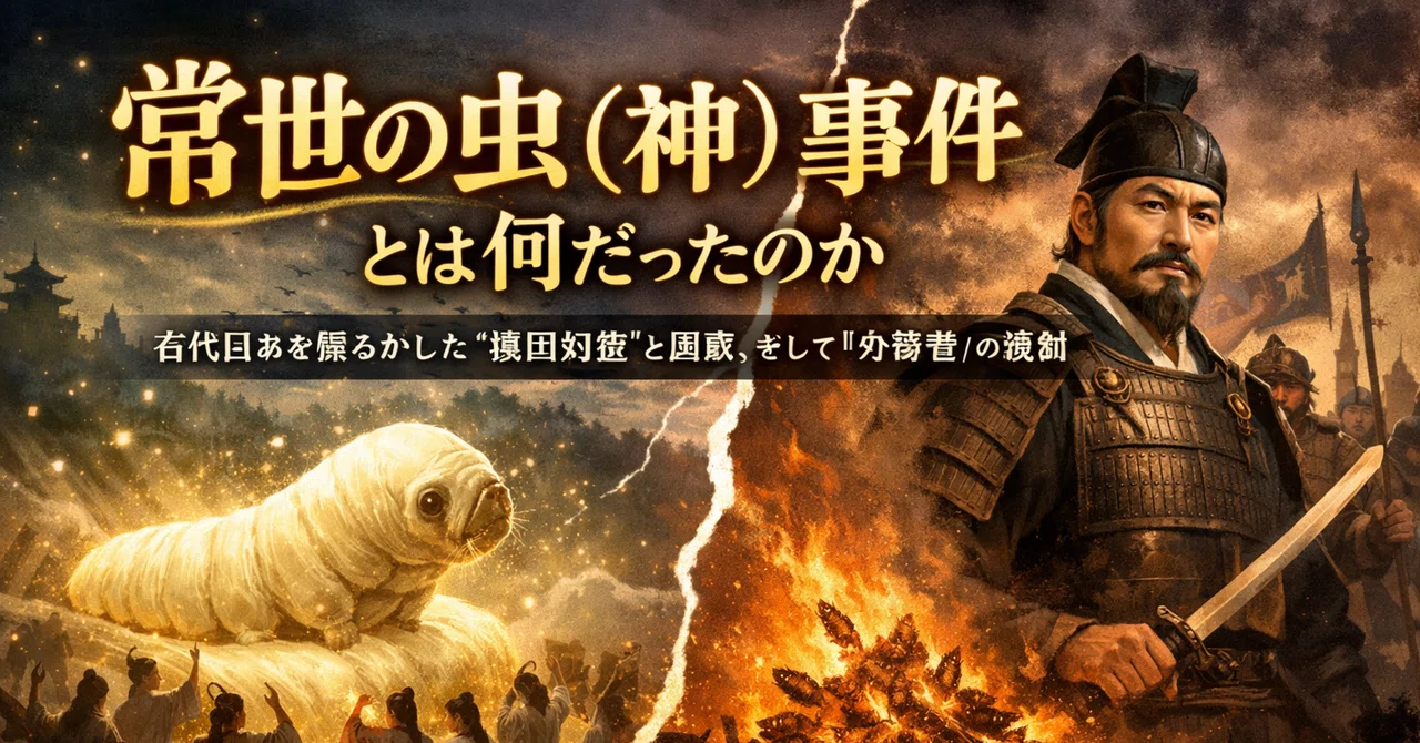 「常世の虫（神）事件」とは何だったのか｜歴史を語る猫