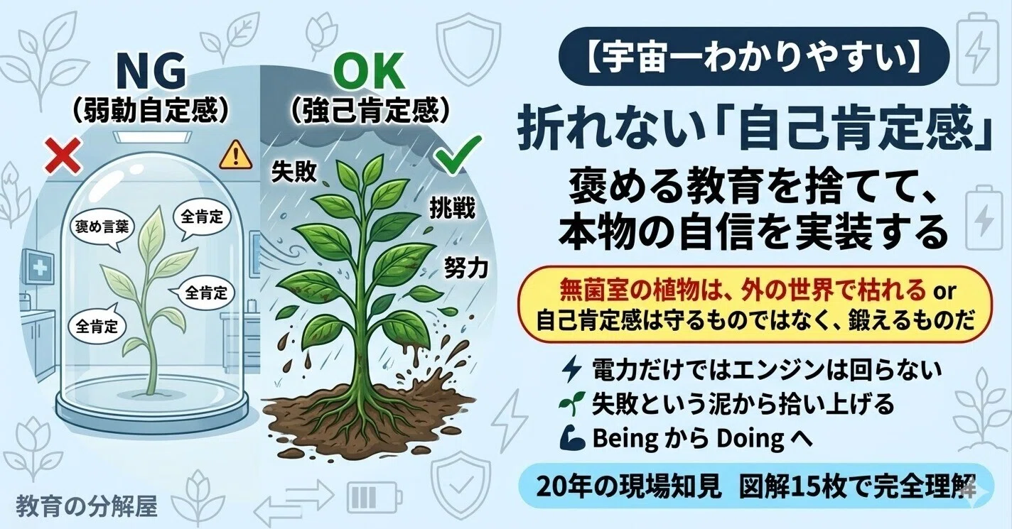 図解15枚】宇宙一わかりやすい折れない「自己肯定感」の作り方