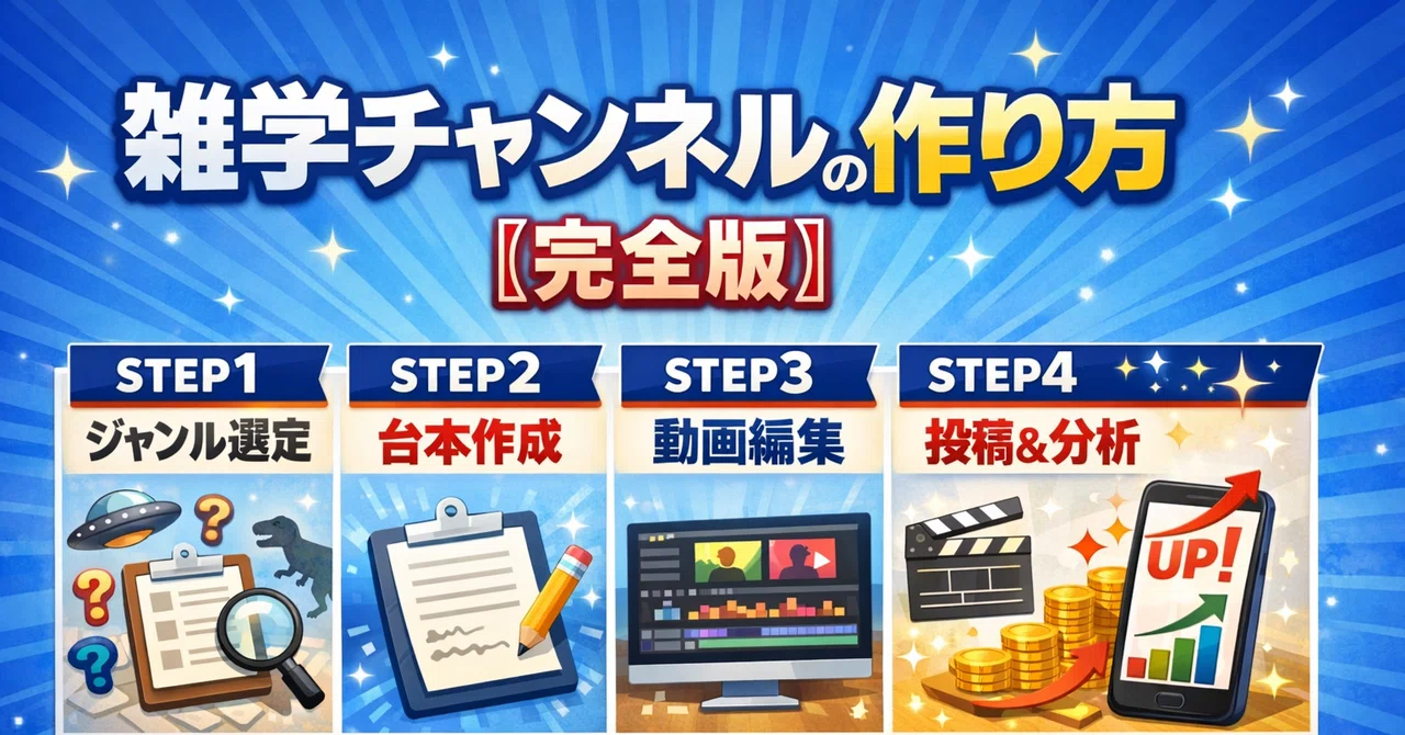 [Complete Edition] How to Create a Trivia Channel｜バズ台本研究所