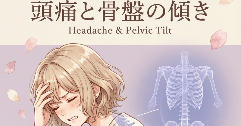 薬に頼るの、もうやめませんか？その頭痛、骨盤の歪みが原因かも
