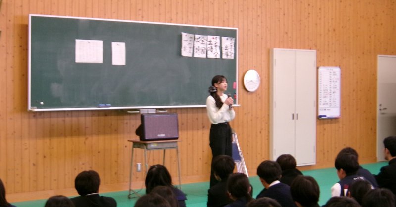 【桐蔭高校】合格体験講話行いました