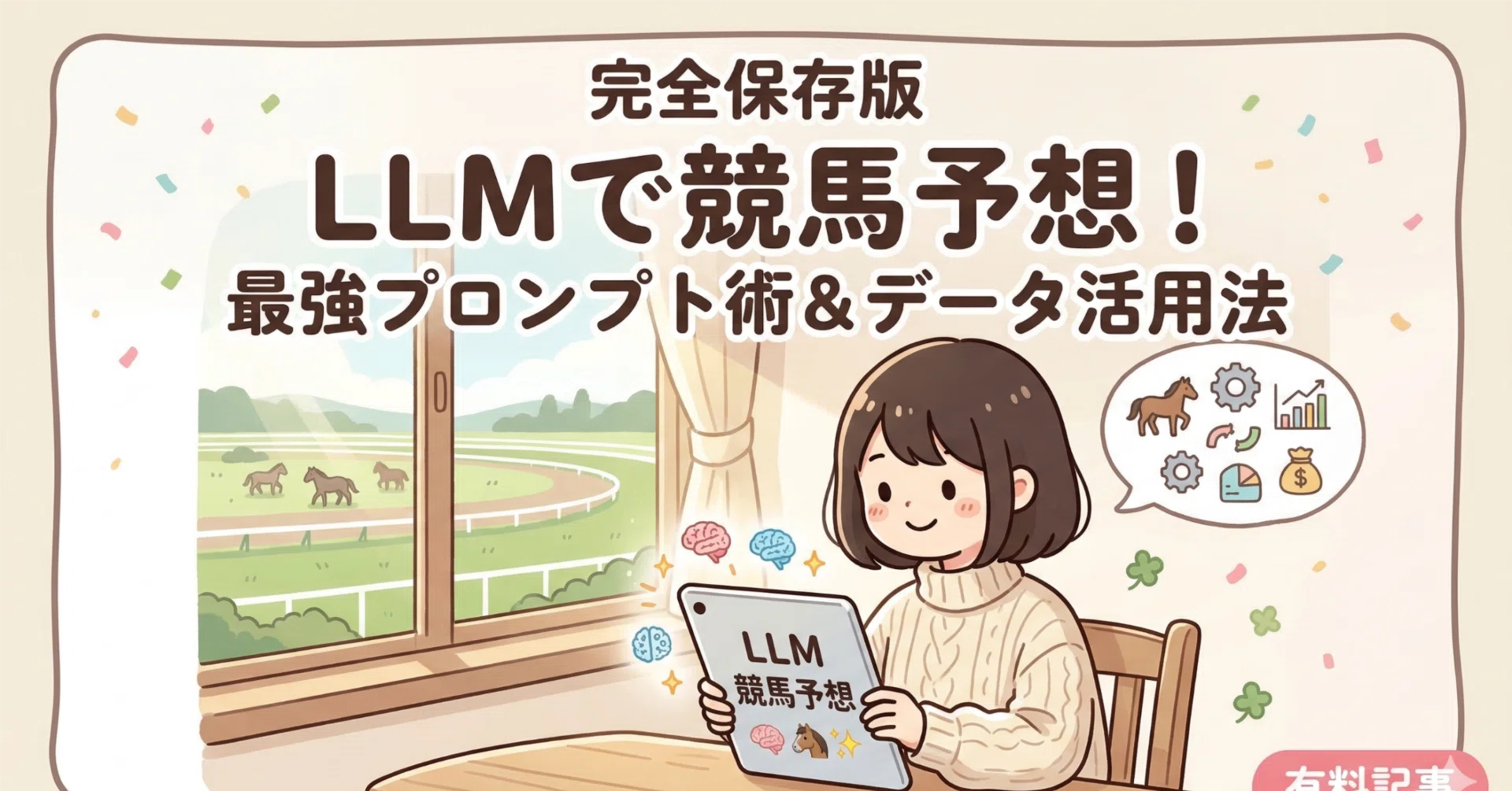 保存版】LLM（ChatGPT・Claude・Gemini）で競馬予想！AIを最強の馬券師