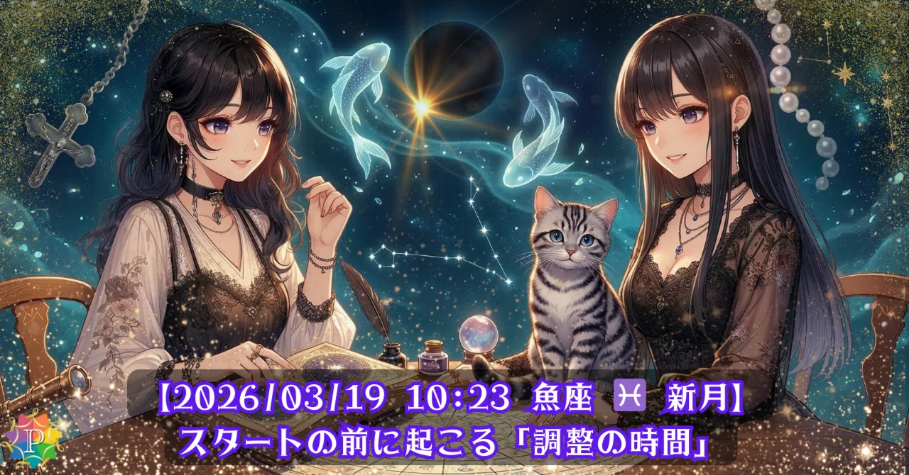 【占星術】2026/03/19 魚座♓新月：春分と全天体順行の前に起こる “最後の調整”｜Naestro／なえすとろ｜神話学の魔女（PhD ...
