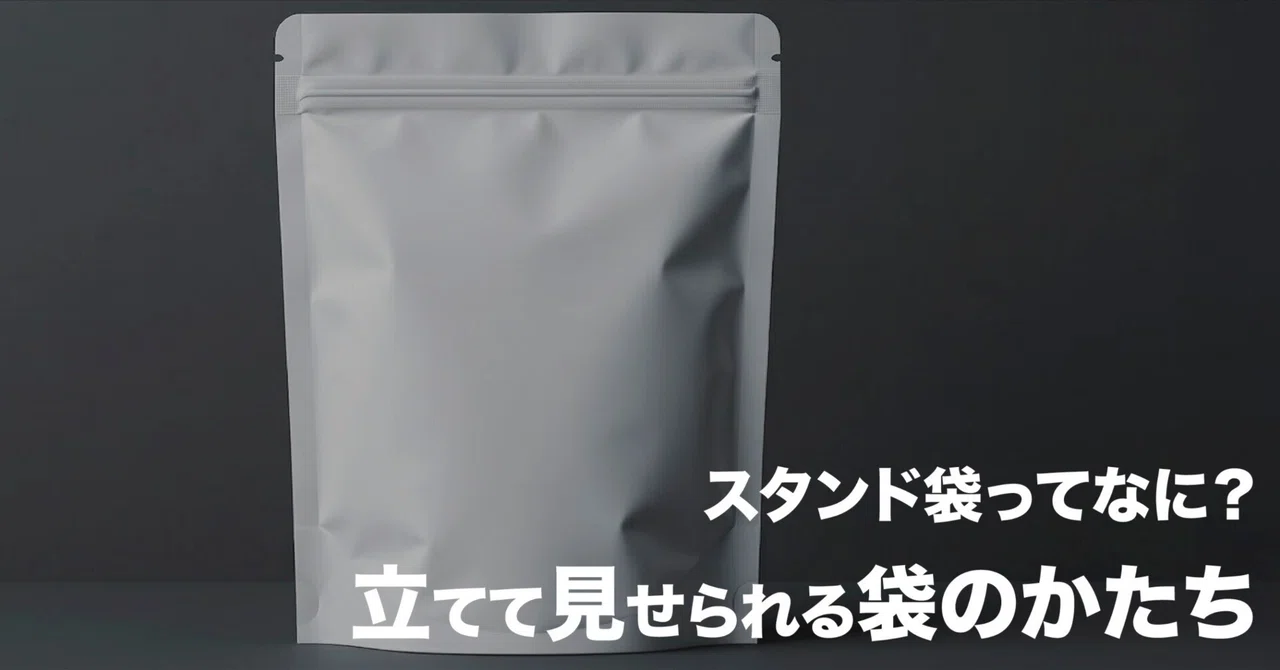 |スタンド袋ってなに？|立てて見せられる袋のかたち|｜Echor