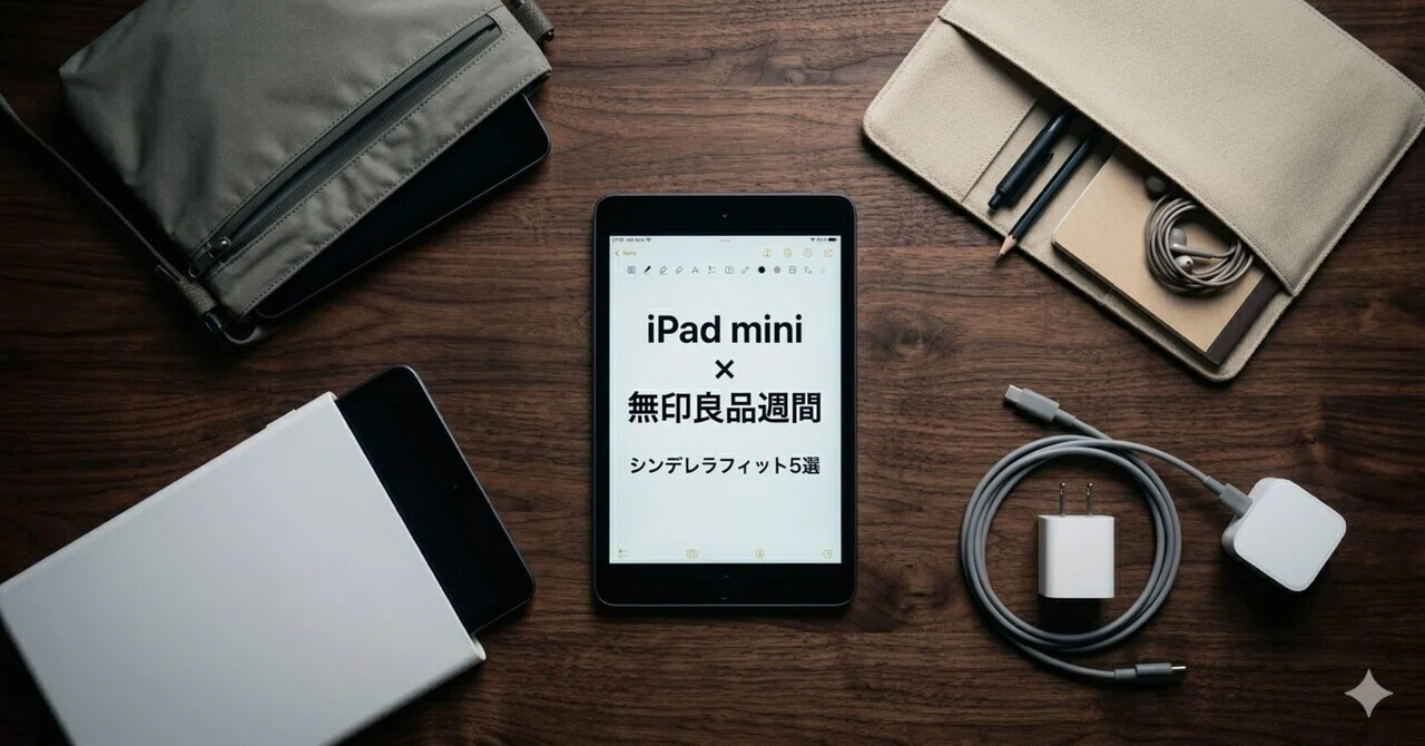 無印良品週間で買いたい！iPad miniと相性が最高なアイテム5選