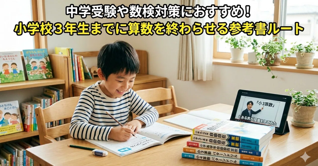 中学受験や数検対策におすすめ！小学校3年生までに算数を終わらせる