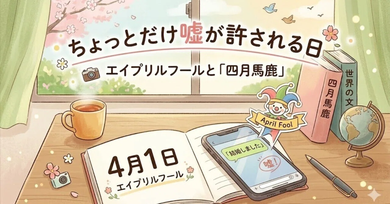4月1日という「ちょっとだけ嘘が許される日」|やな