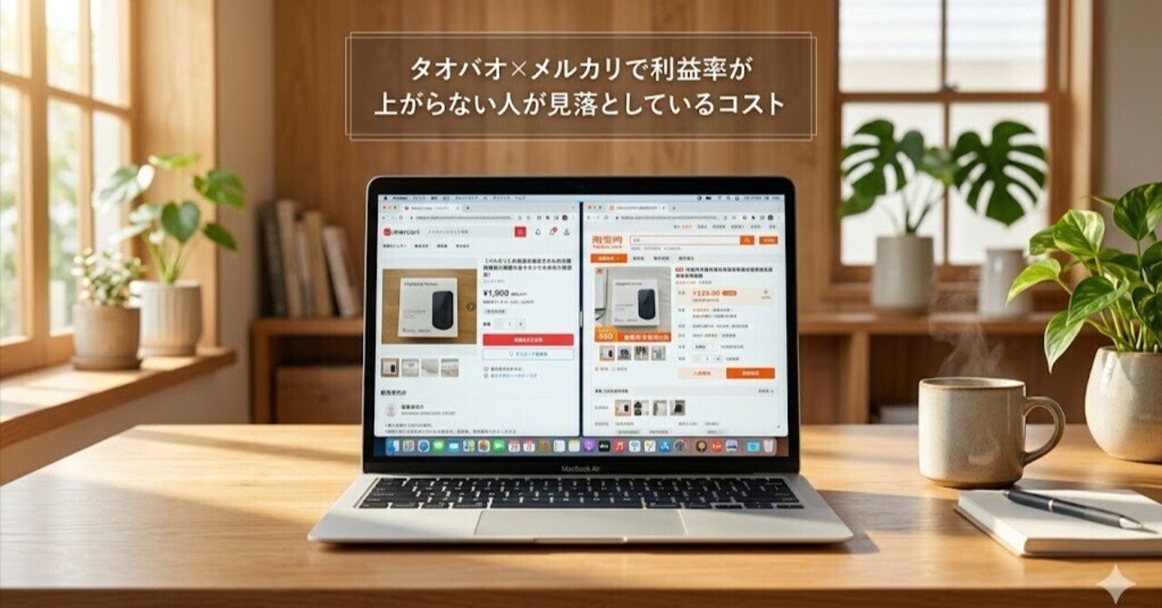 タオバオ仕入れ×メルカリ販売の利益計算と見落としがちなコスト削減法