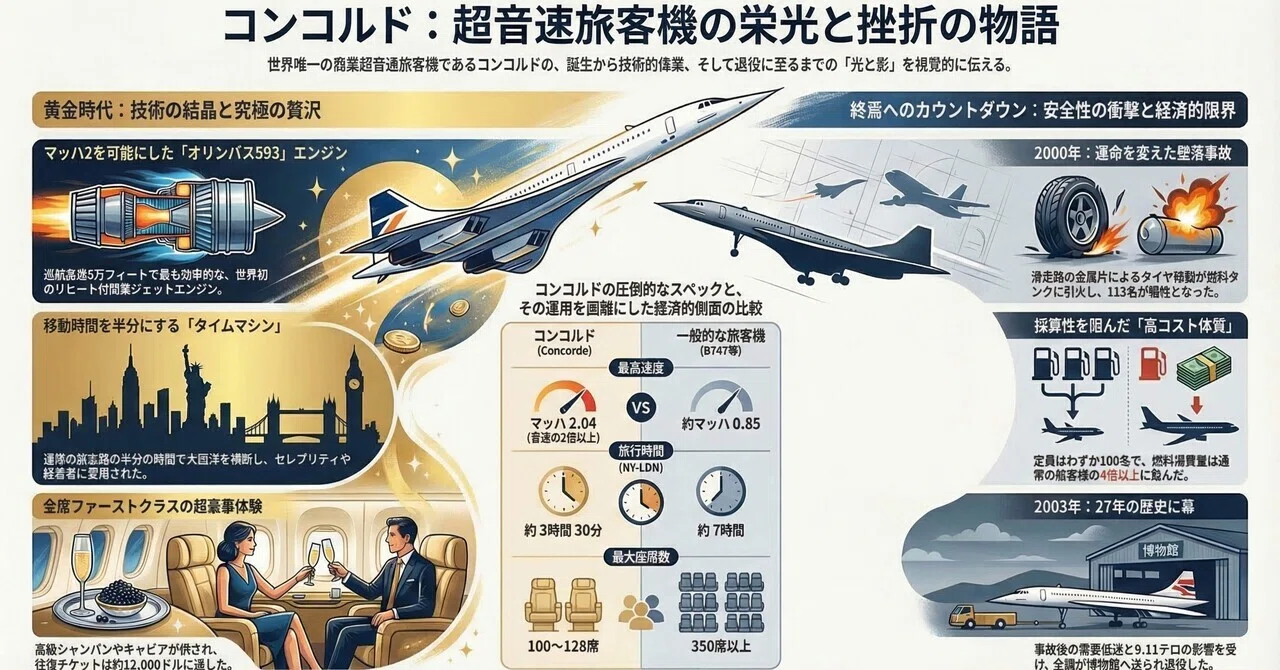 航空ヒストリー】 #006 - コンコルドの興亡――マッハ2で駆け抜けた超