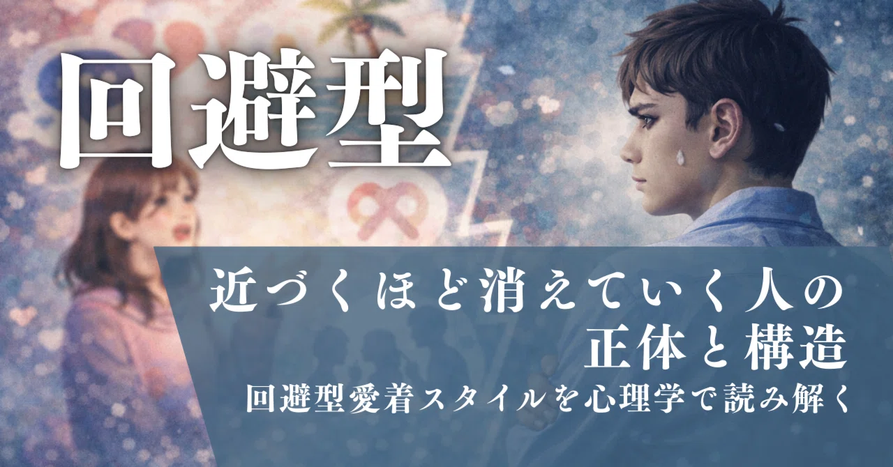 回避型】近づくほど消えていく人の正体と構造——回避型愛着スタイルを