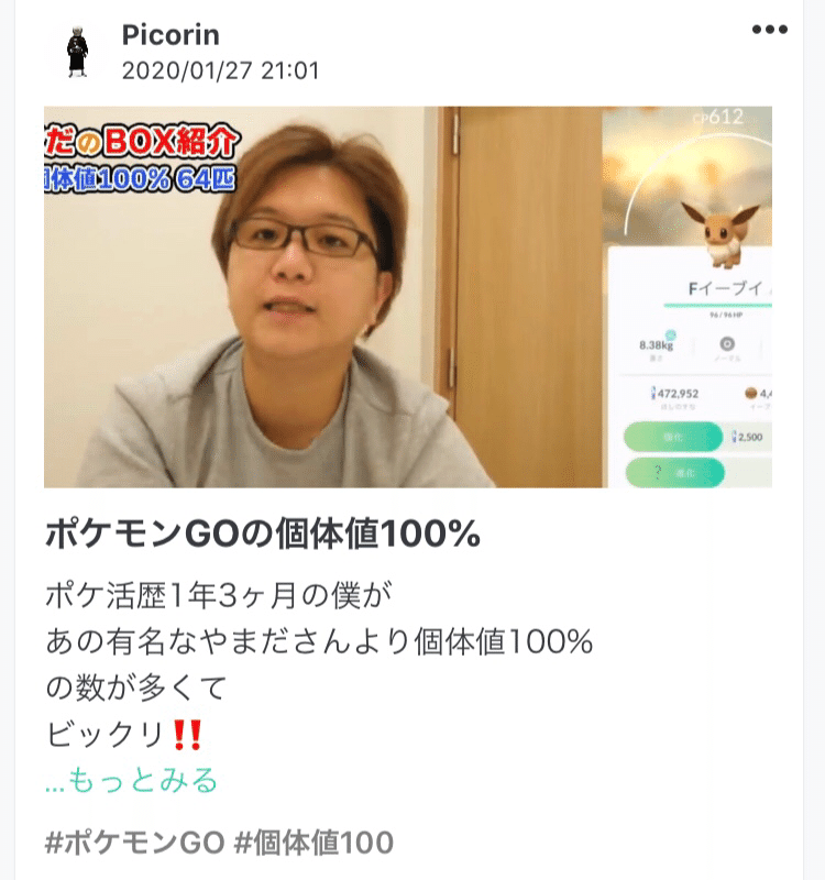 個体値100 が100匹 O Picorin Note