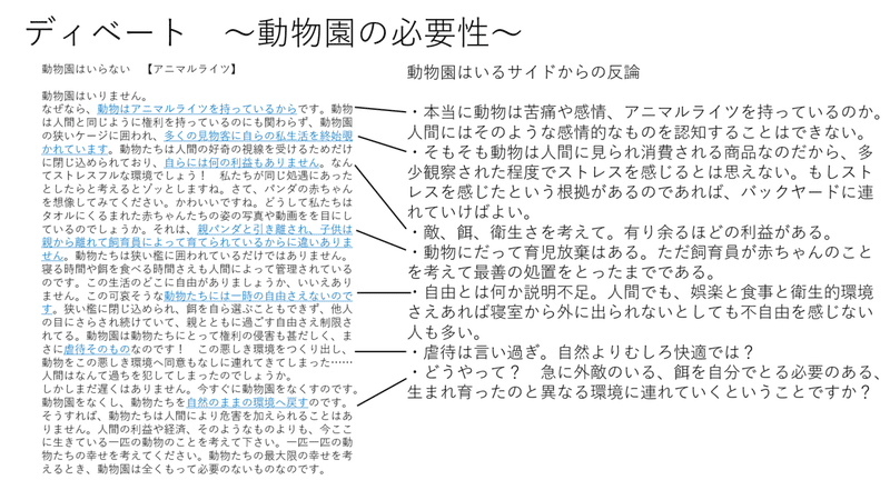 ディベート 動物園はいるvs動物園はいらない アコニチン Note ディベート 動物園はいるvs動物園はいらない アコニチン Note