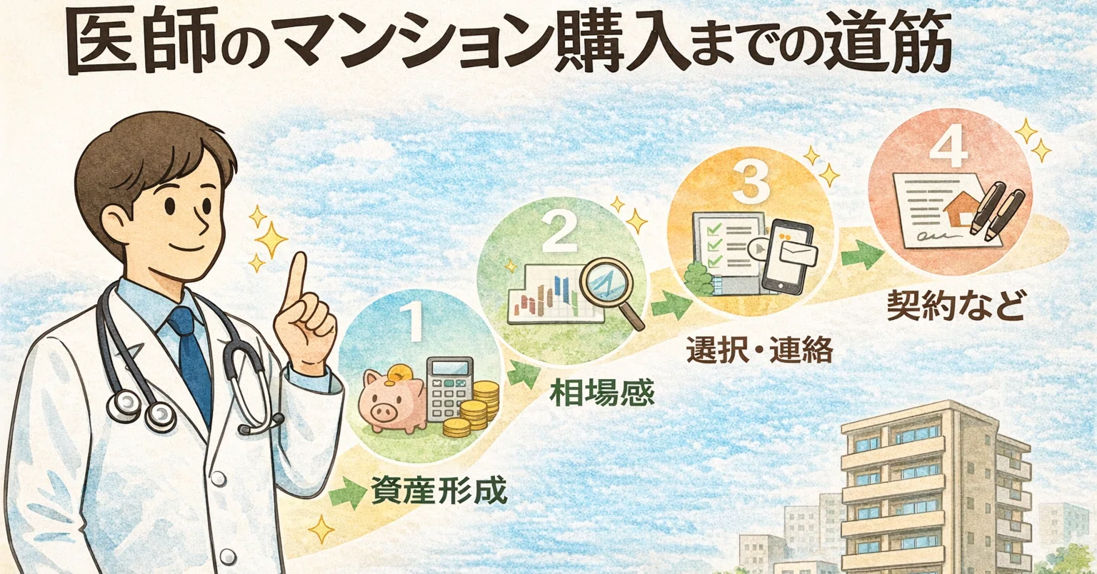 医師のマンション購入までの道筋｜みなと