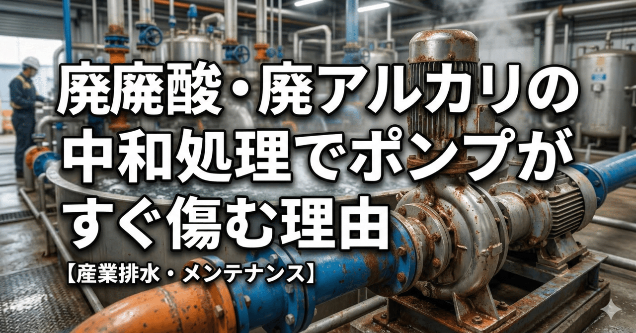 廃酸・廃アルカリの中和処理でポンプがすぐ痛む理由