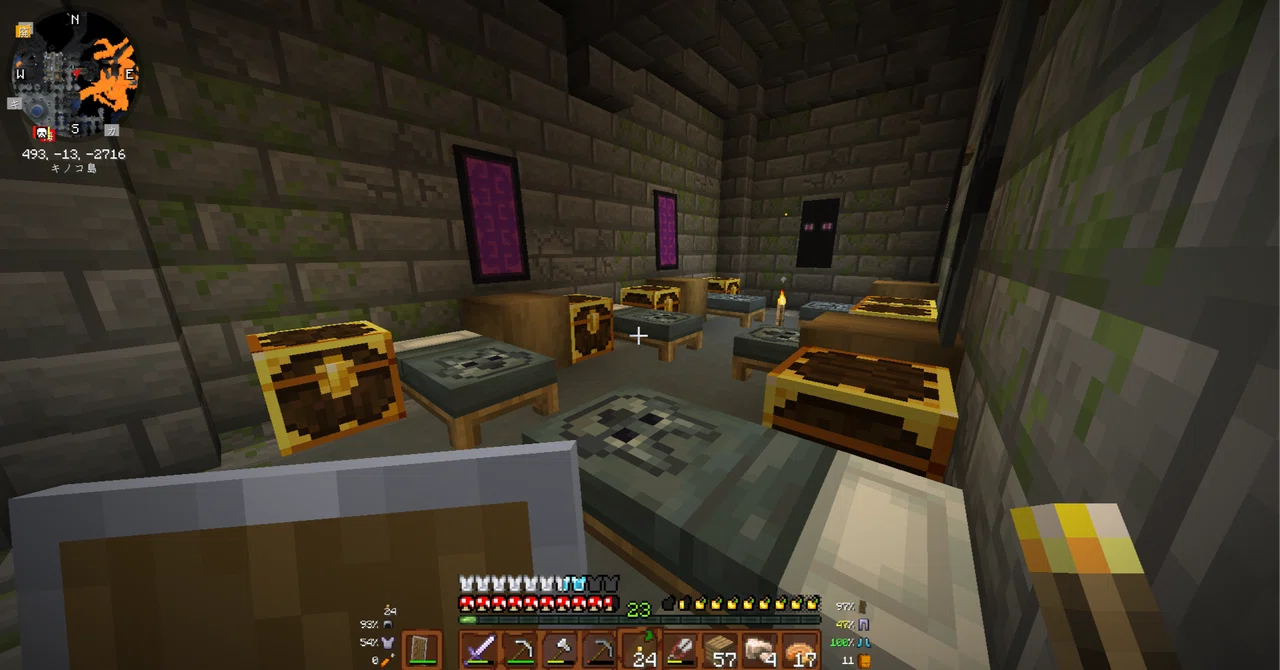 Exploring a Structure Found While Strip Mining [Minecraft Homestead #18 ...