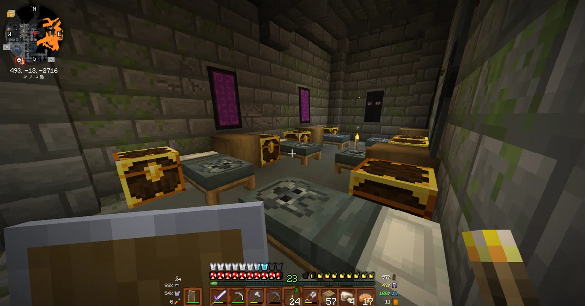Mandmade Structures Exploring a Structure Found While Strip Mining [Minecraft Homestead #18 ...