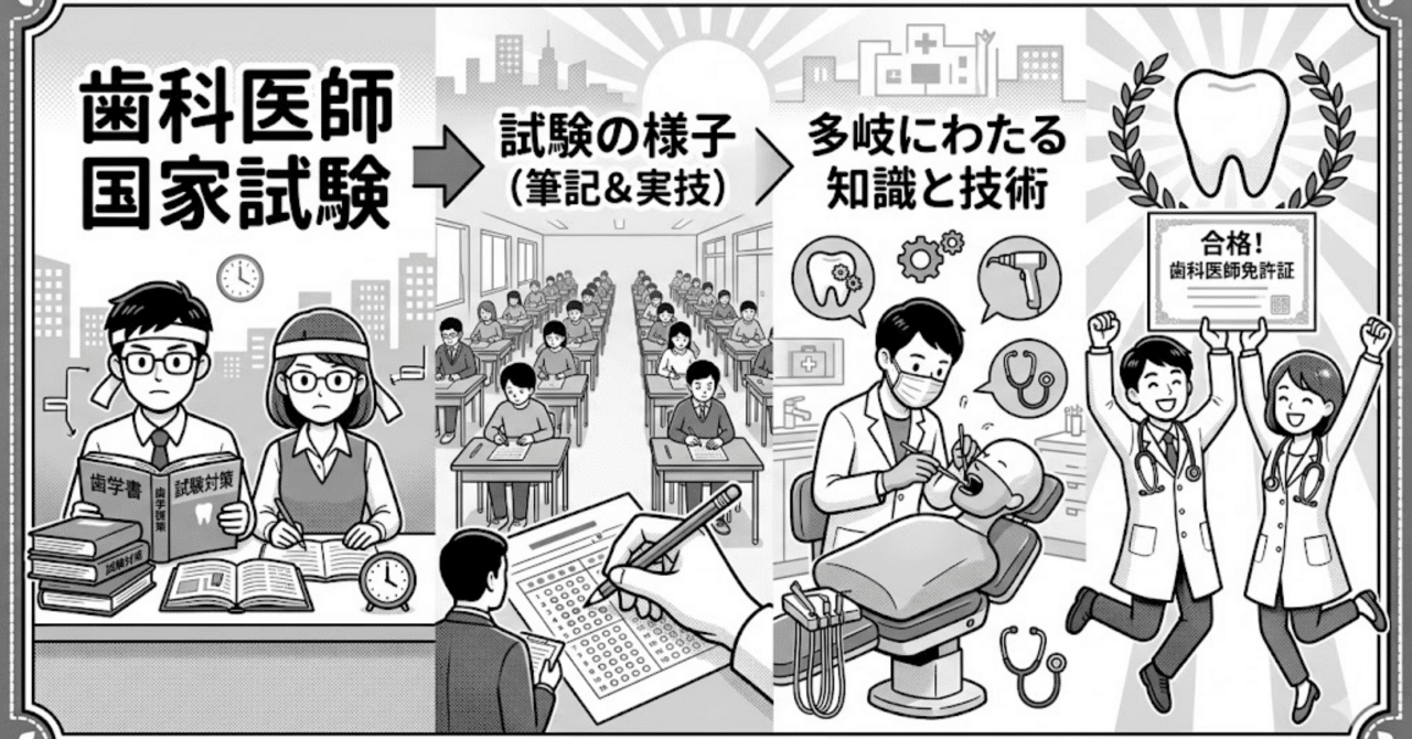 歯科医師への道：国家試験の仕組みと知られざる難易度｜甘党歯医者さん