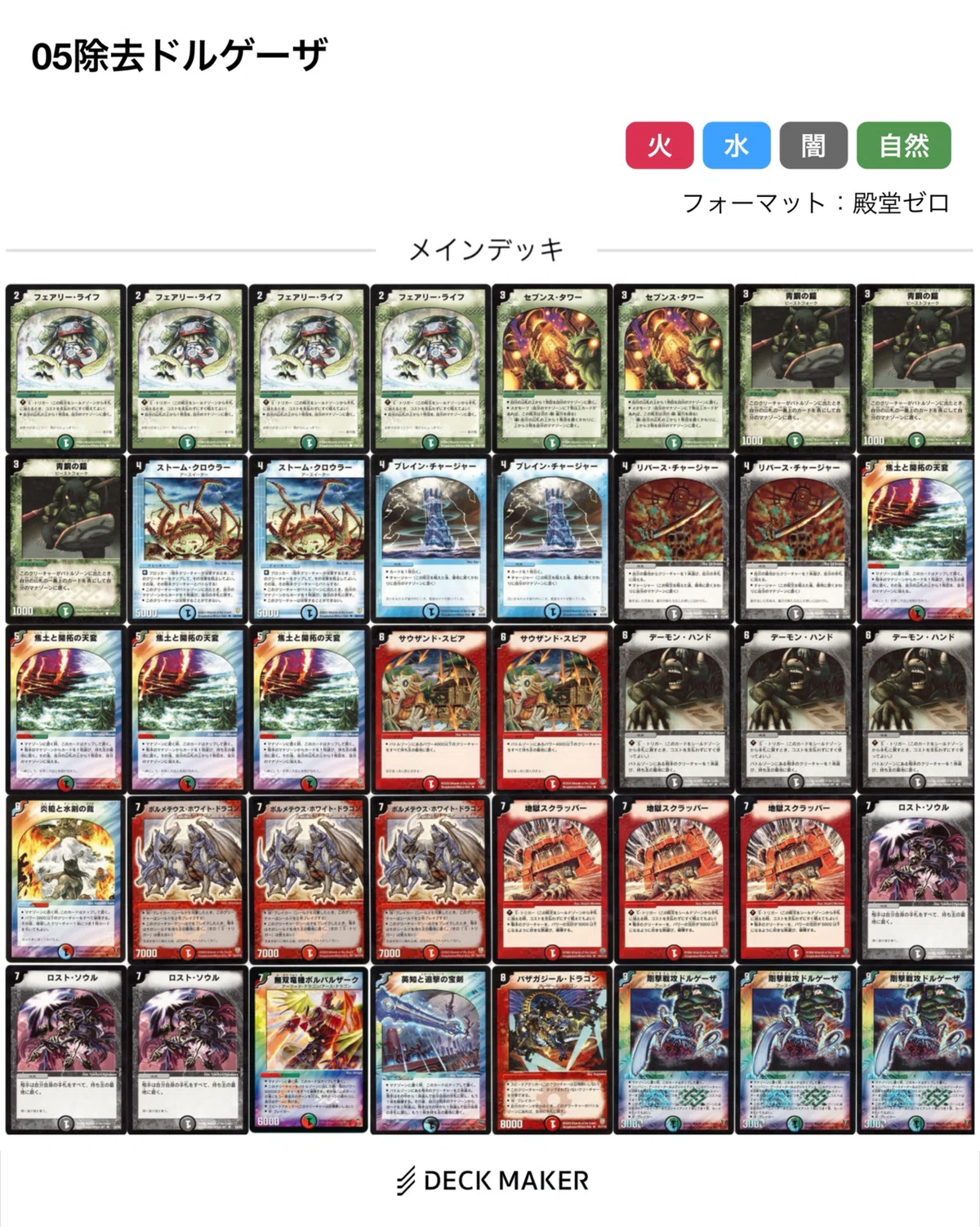 さ*く様 デュエマ　クラシック　デッキ初期多数 俺的”デュエマクラシック05“ファンデッキ”集！〜多色編〜｜スガサワ