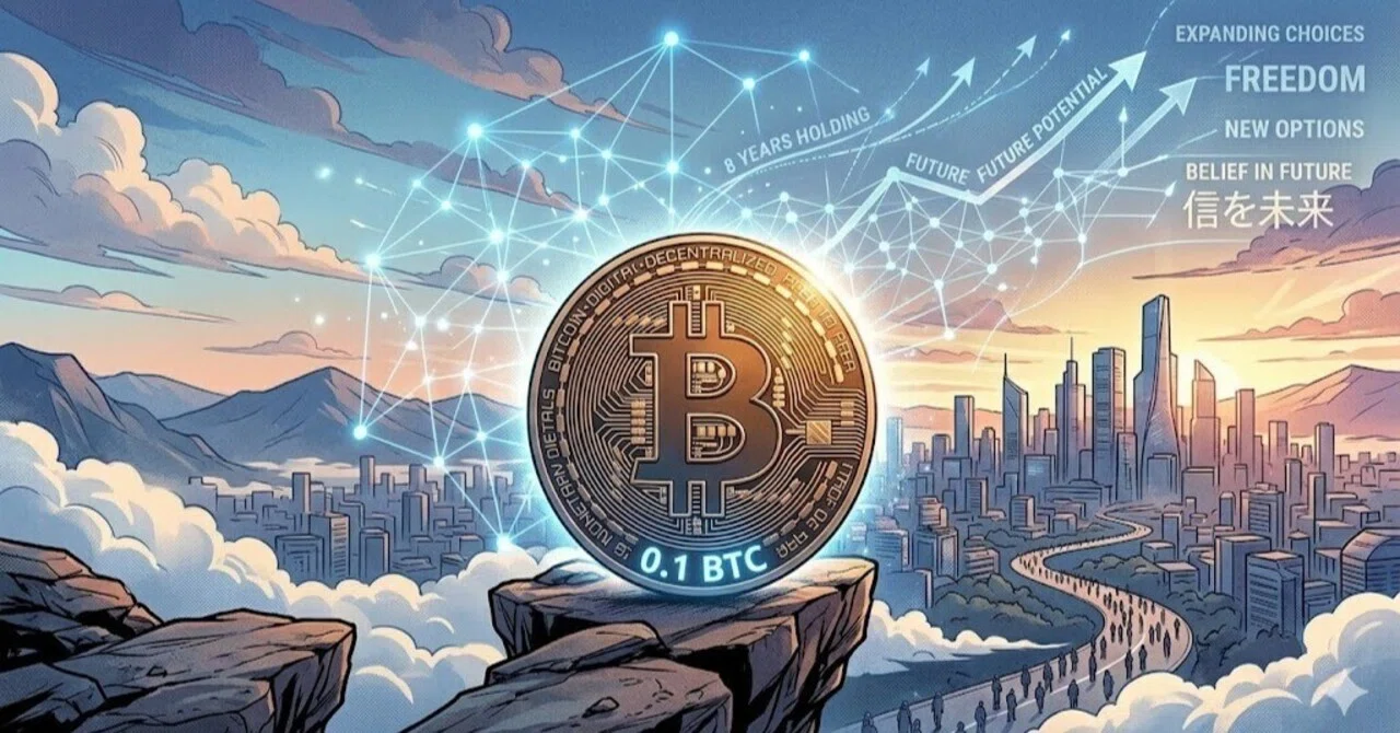 0.1BTCを持ち続けると、将来どうなるのか── 8年ホールドしてきた個人投資家が、数字で考えてみた｜ガチホリーマン