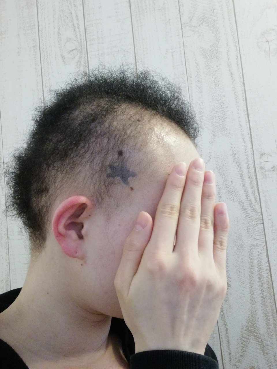 頭に星を書いてみた あず Note