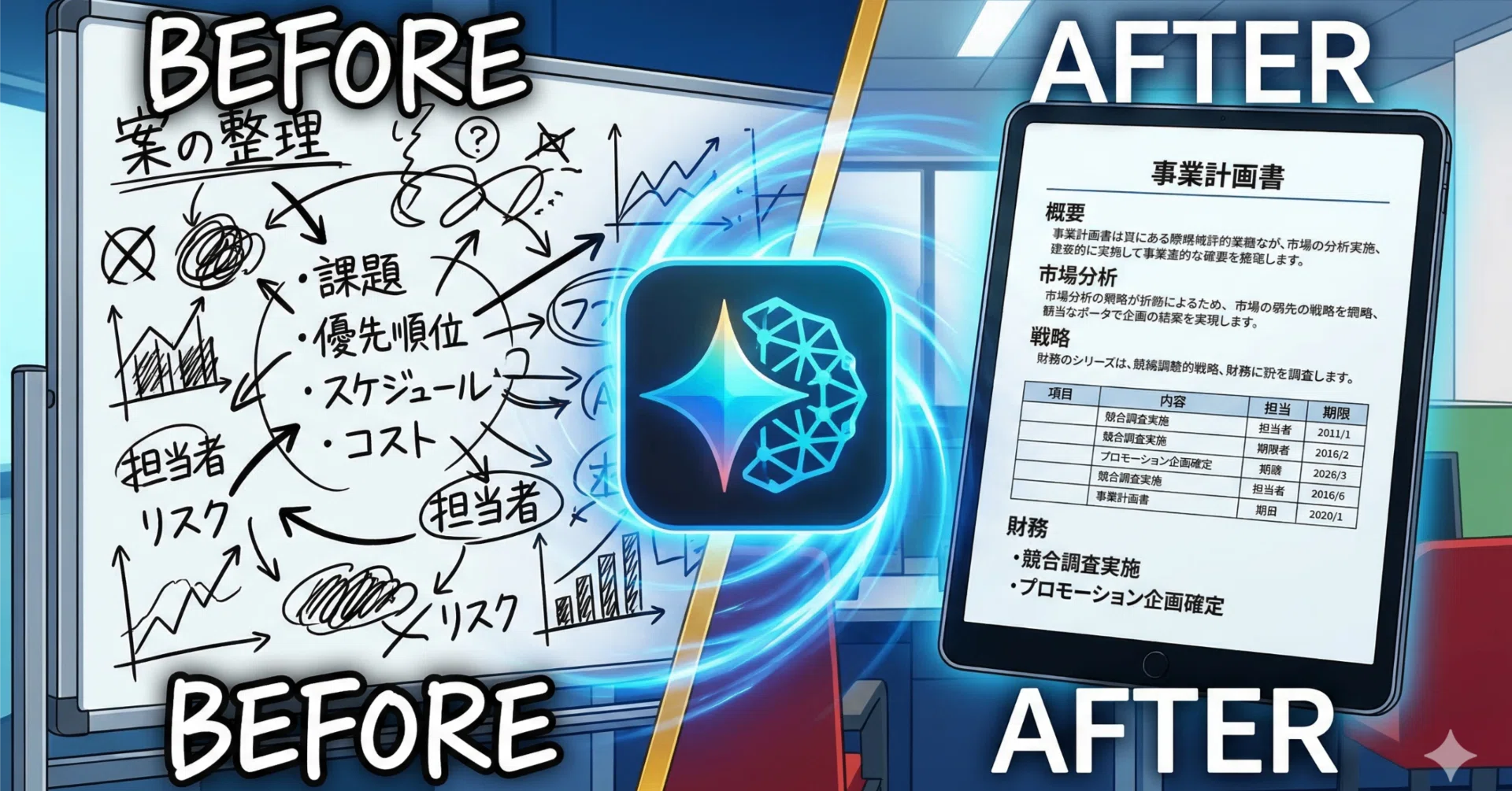 神速】汚い「手書きメモ＆図」をGeminiに投げるだけ！一瞬で「プロ級の