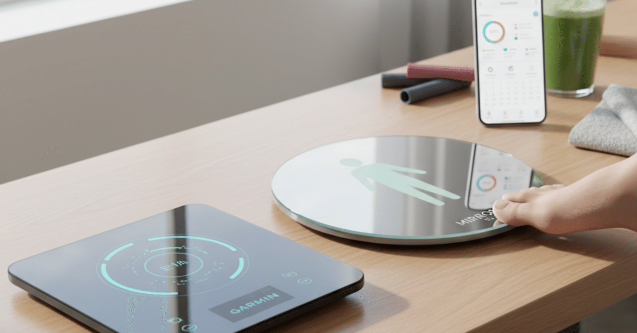健康管理を劇的に変える。GarminとMIRROR FIT.の最新スマート体重計で