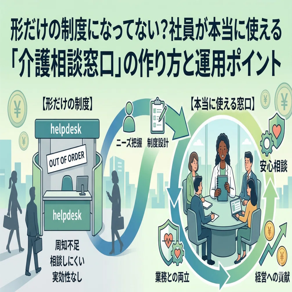 形だけの制度になってない？社員が本当に使える「介護相談窓口」の 