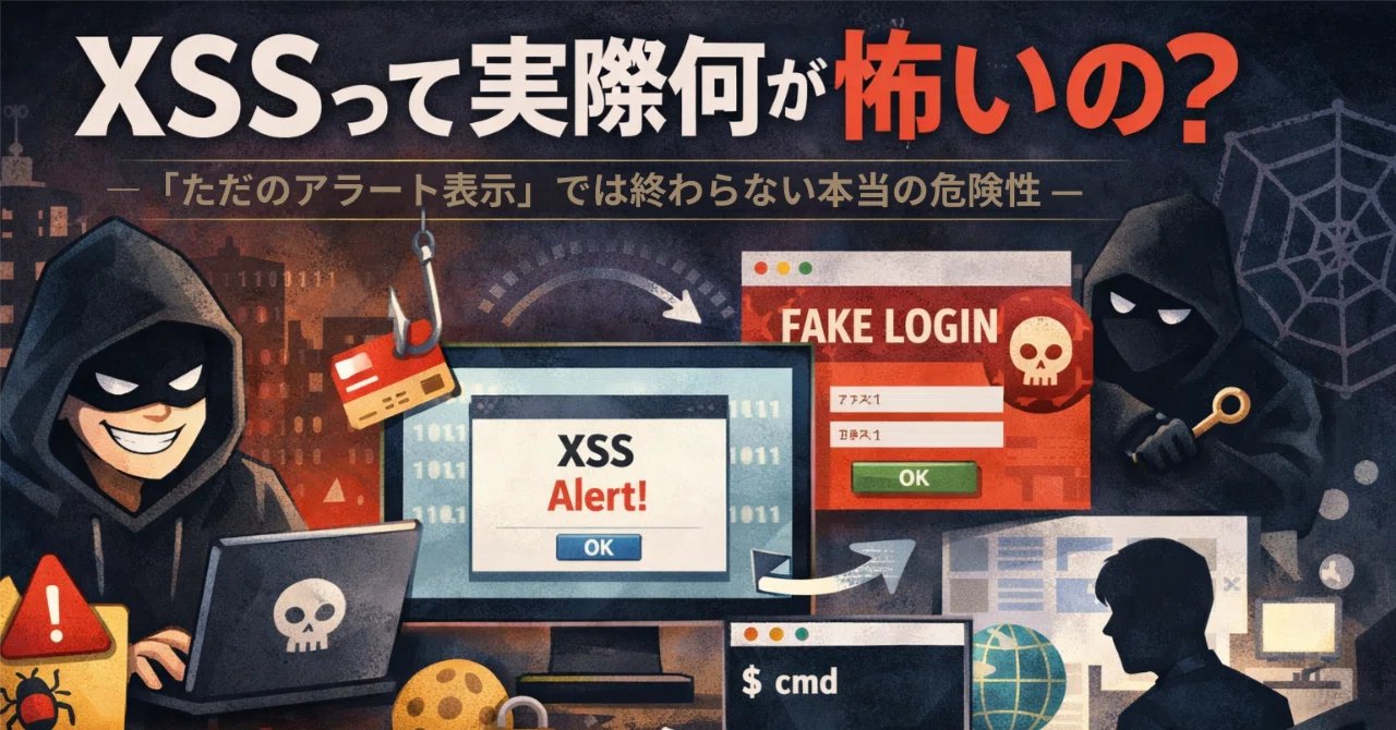 XSSって実際何が怖いの？—「ただのアラート表示」では終わらない本当の