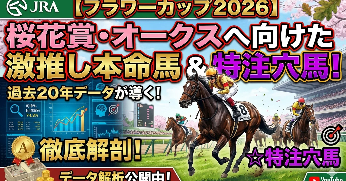 フラワーカップ 2026】過去20年のデータが導く！桜花賞・オークスへ