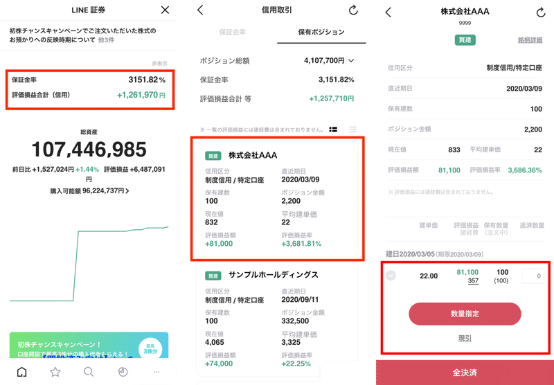 信用取引の注文方法 Line証券公式 Note