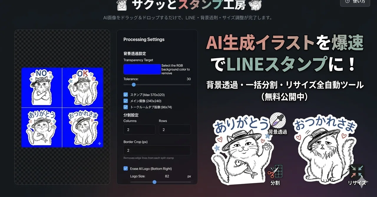 Making LINE Stickers with AI at Lightning Speed! I Built a Tool to ...