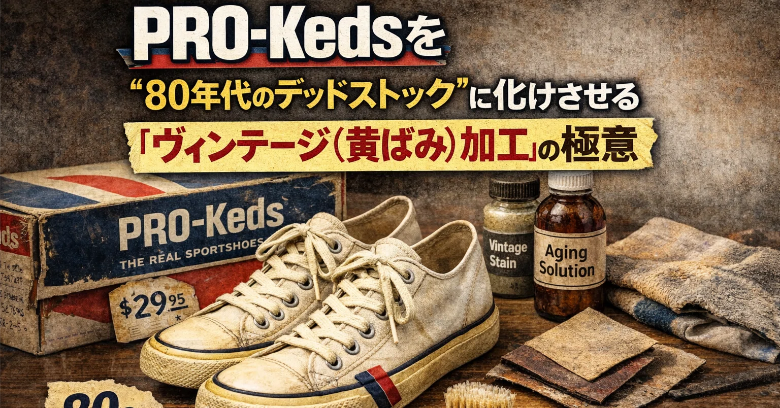 PRO-Kedsを“80年代のデッドストック”に化けさせる「ヴィンテージ 