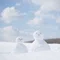 汚れた雪だるま