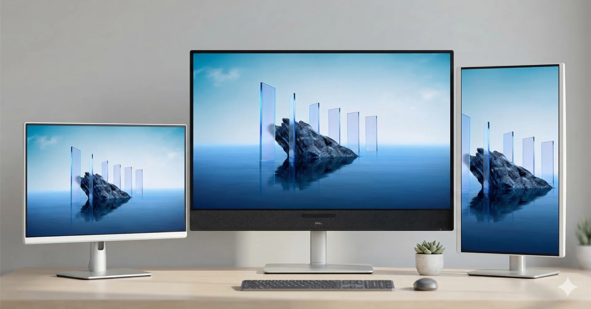 有機ELとIPS液晶を3枚混ぜても、意外と目は疲れなかった──Dell