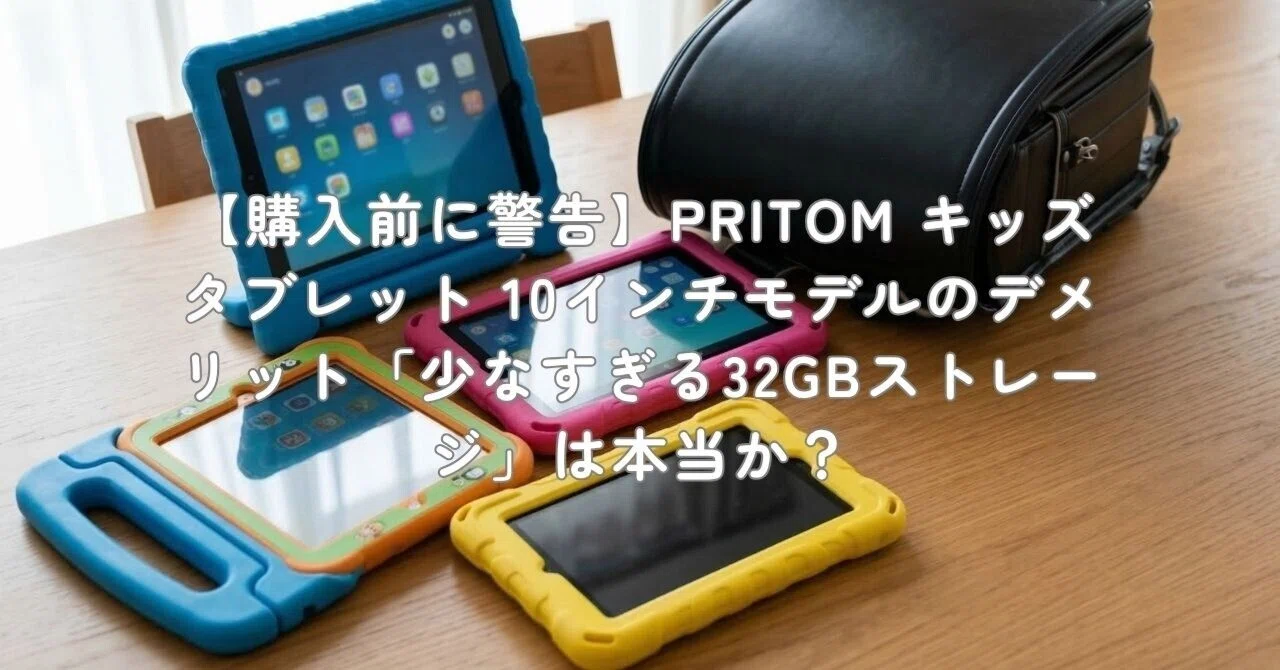 購入前に警告】PRITOM キッズタブレット 10インチモデルのデメリット