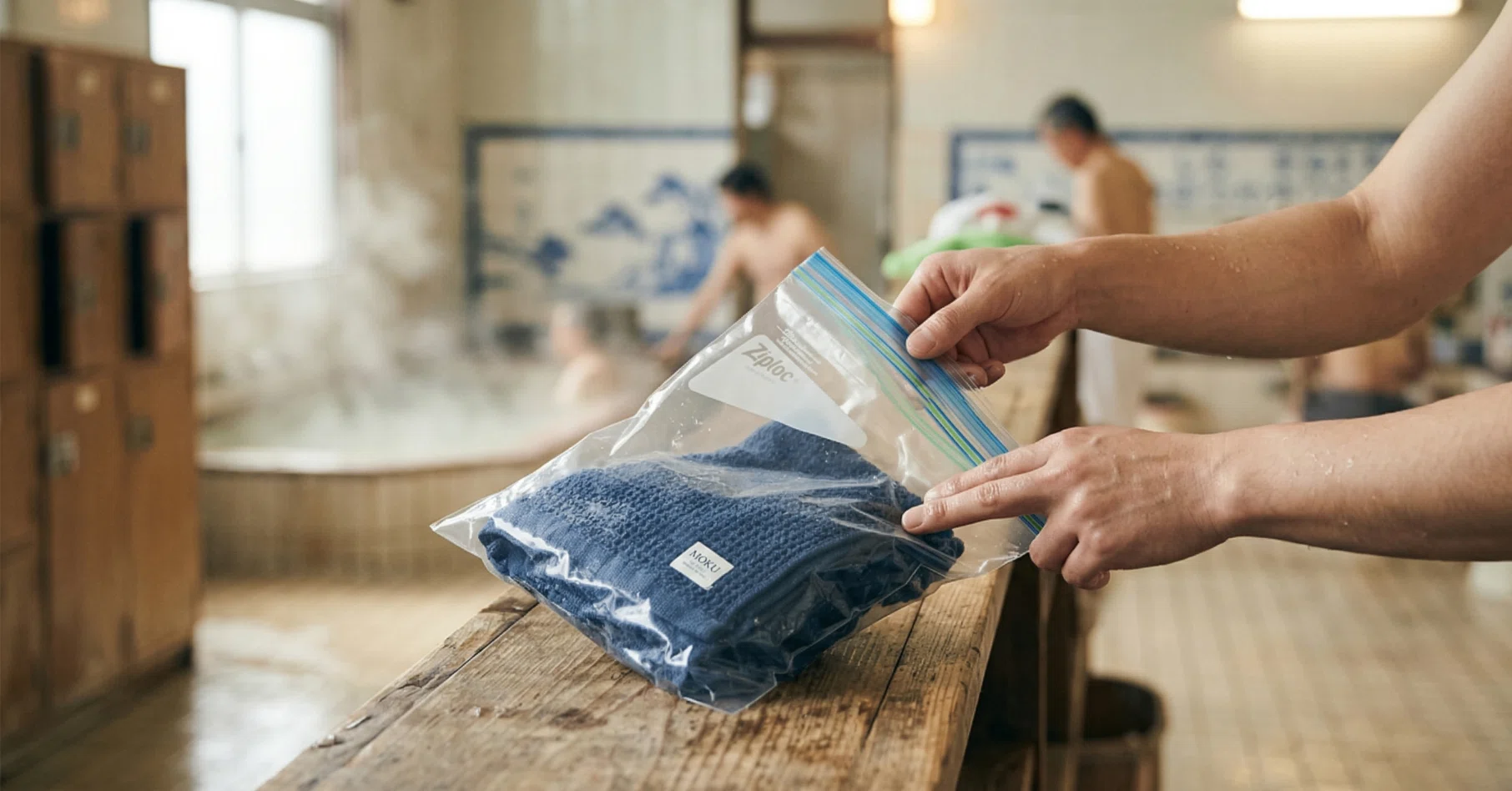 サウナ帰りの“あの不快感”を解消。MOKUタオル×ジップロックで作る