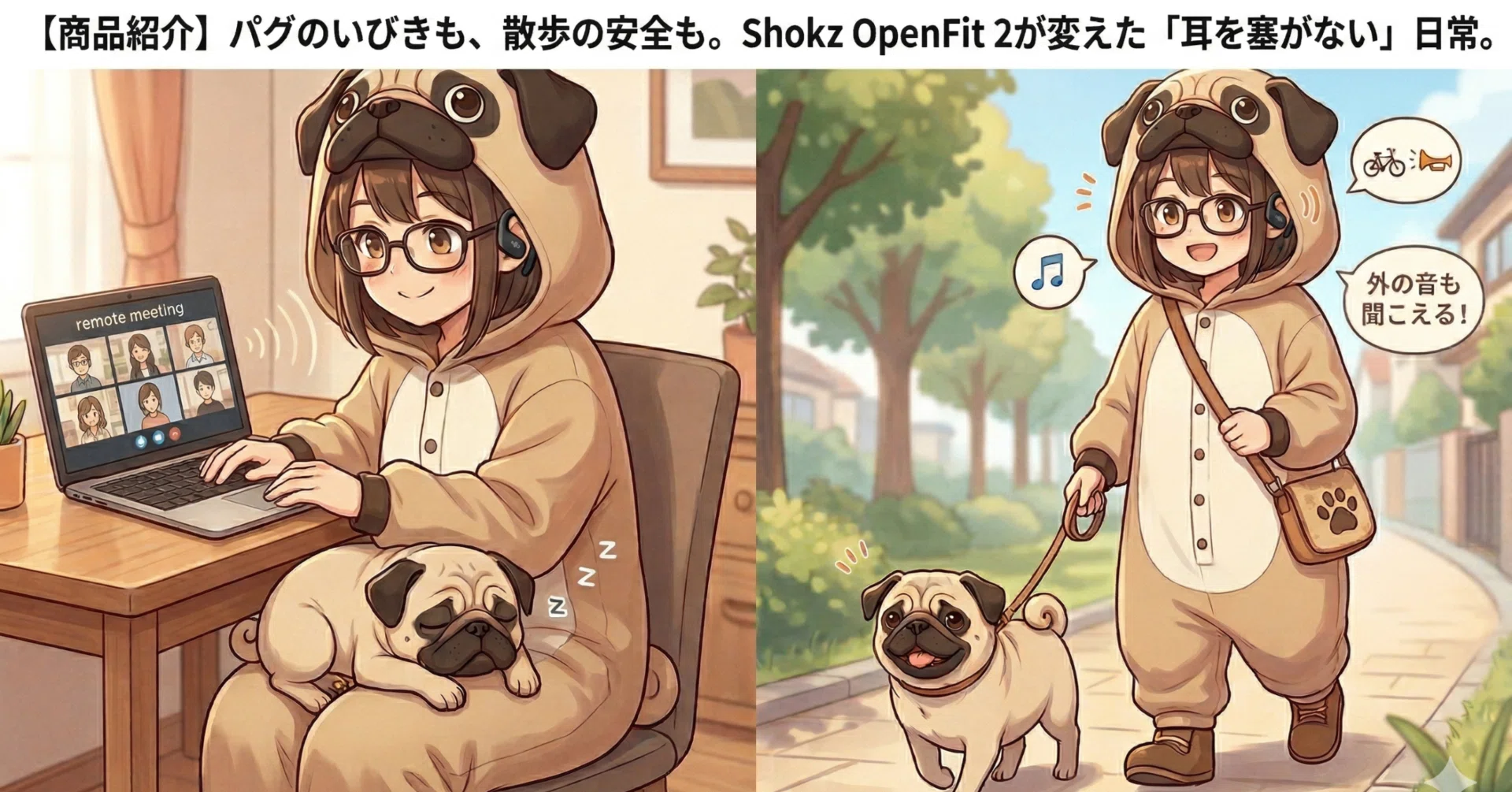 Product Introduction] From pug snoring to safe walks. The 