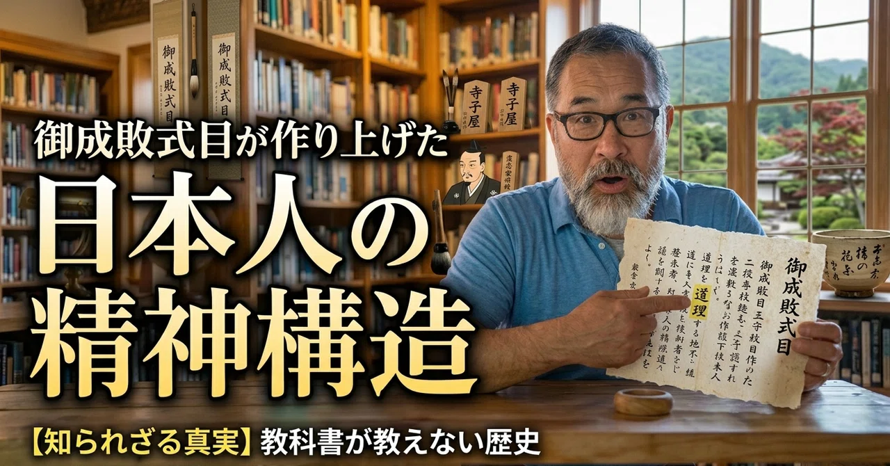 御成敗式目が作り上げた日本人の精神構造｜勝見博士 Hiroshi Katsumi