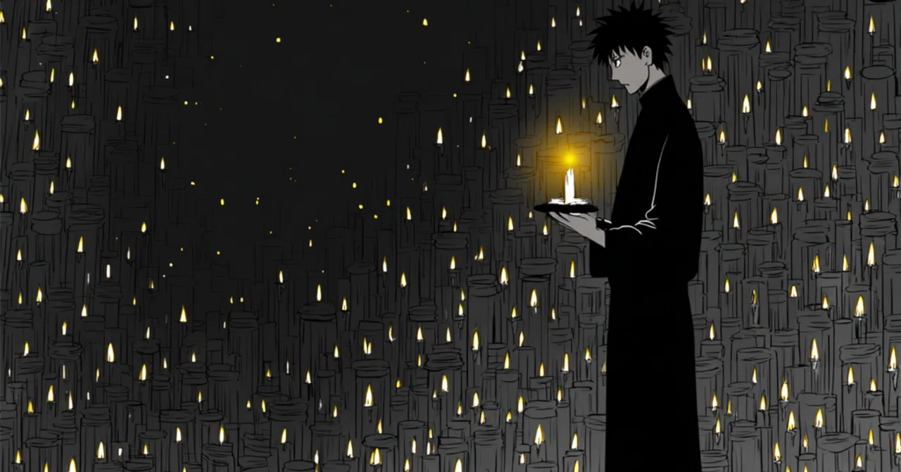 Geminiに「Midjourneyで死神のろうそくを描く」プロンプトを作って