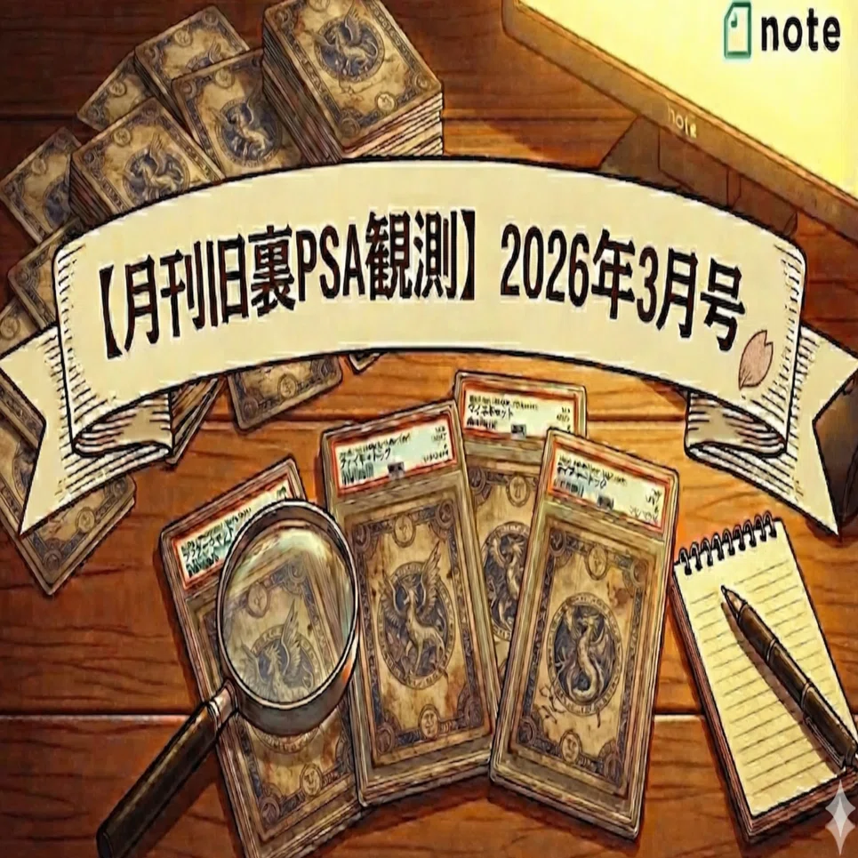 月刊ポケカ旧裏PSA観測】2026年3月号：旧裏ポケカ鑑定品大量供給