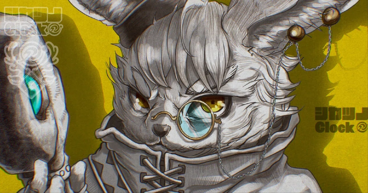 うさぎの獣人魔道士がかっこよく描けた！｜鹿角時計