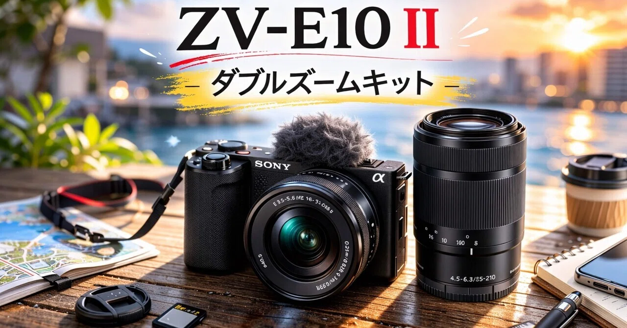 SONY VLOGCAM ZV-E10 II ダブルズームレンズキットは、最初の1台として