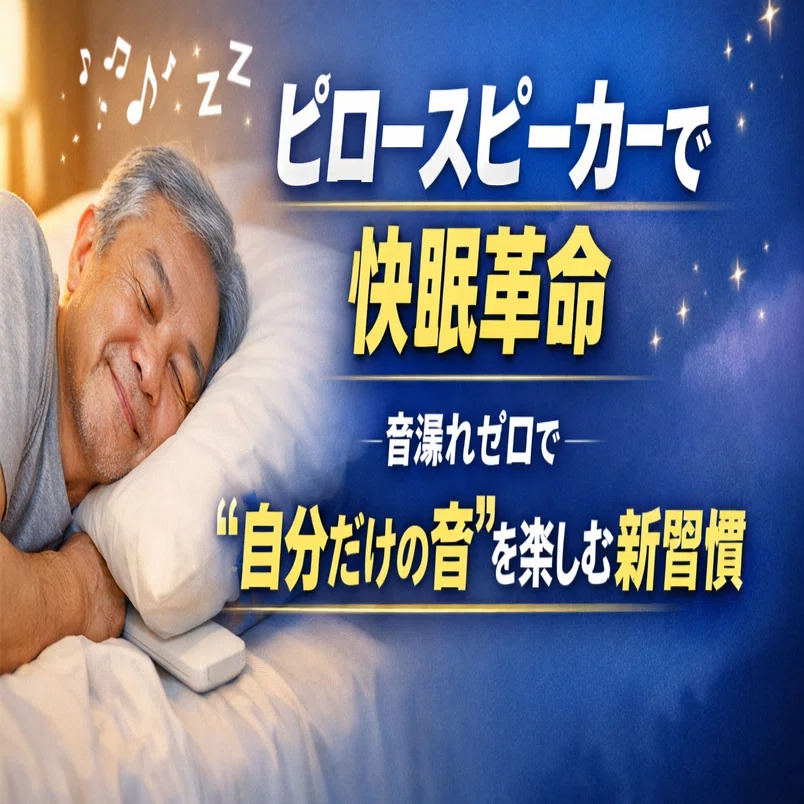 ピロースピーカーで快眠革命】音漏れゼロで“自分だけの音”を楽しむ新